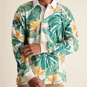 Men’s- Chubbies- Sz M- “Fond of You” Long Sleeve Rugby Shirt- NWT